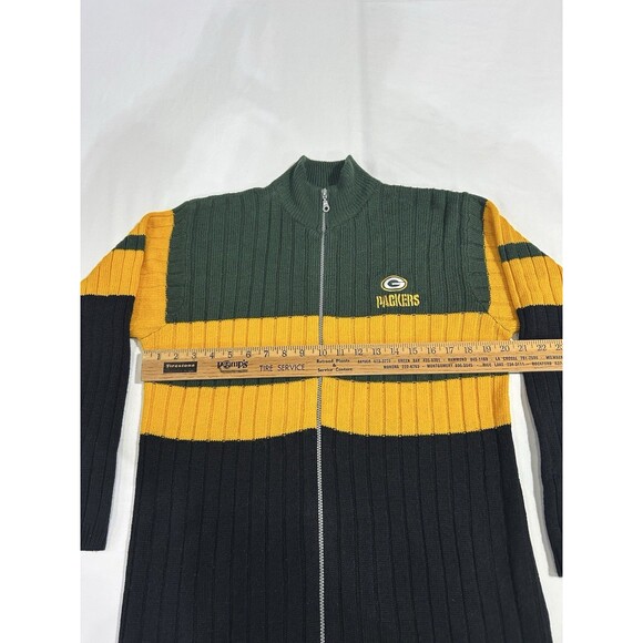 Vintage Green Bay Packers NFL Sweater Full Zip Adult Medium Game Day P2 - Picture 11 of 12